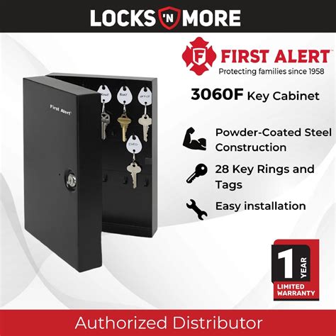 first alert 3060f steel wall mount key cabinet|FIRST ALERT FATS3060F, Steel Key Storage Cabinet, 28 Keys.